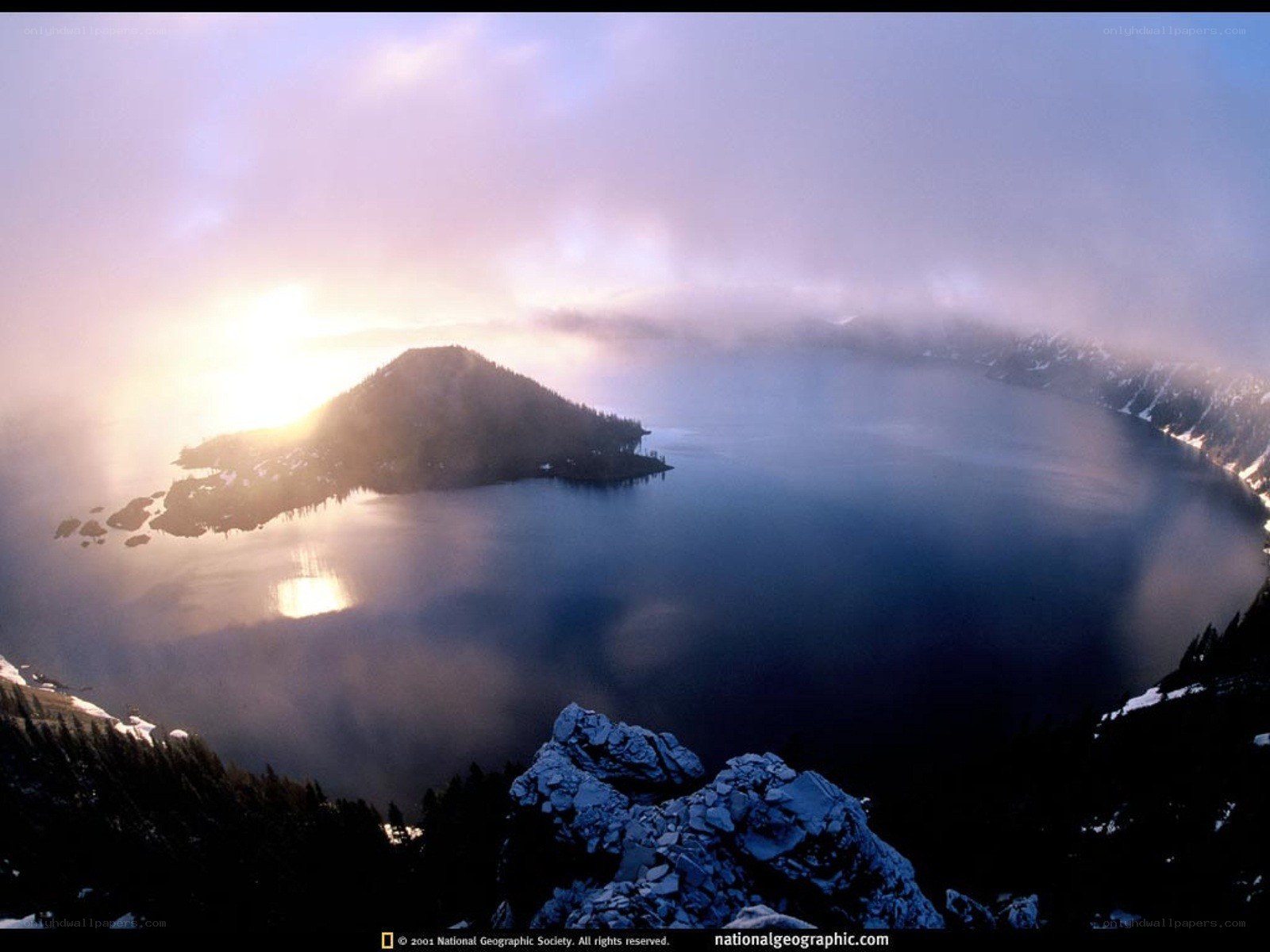 Sunrise over Crater Lake