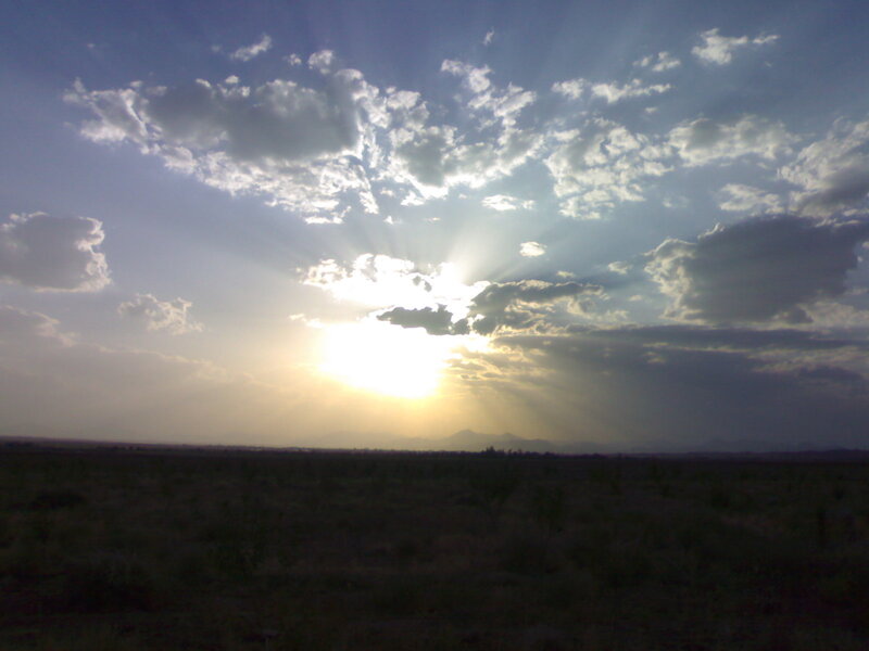 Sunrise over Desert