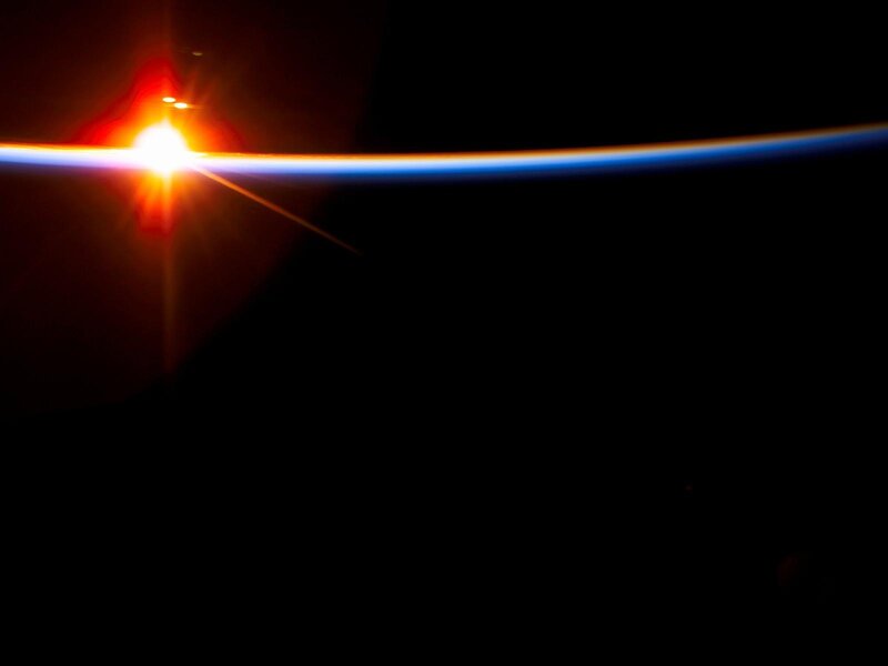 Sunrise over Earth — Black, Dramatic