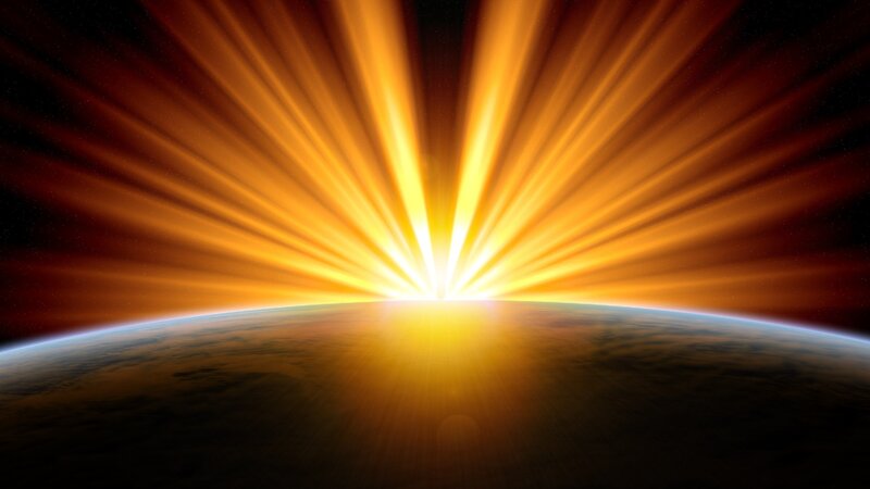 Sunrise over Earth