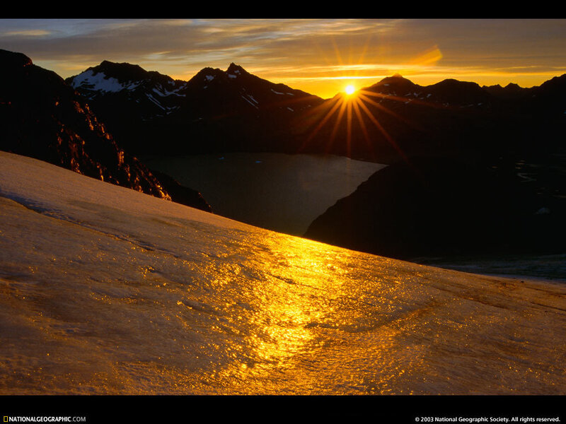 Sunrise over Glacier