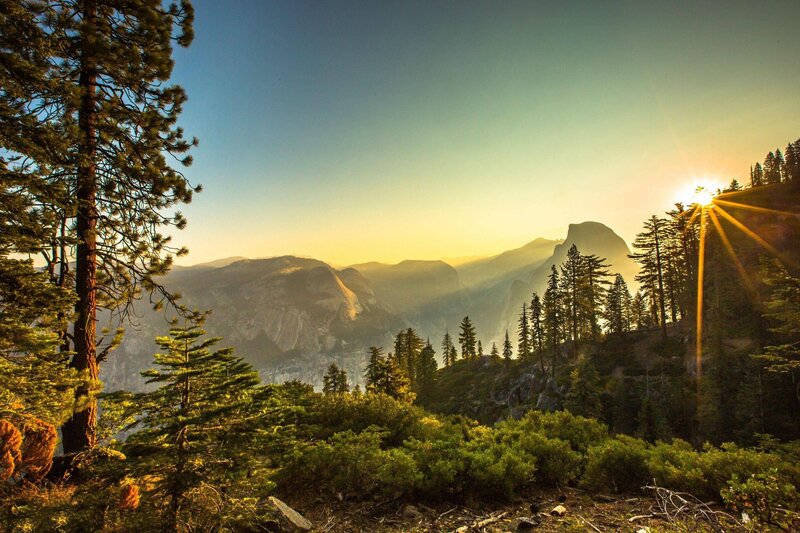 Sunrise over Granite Mountains