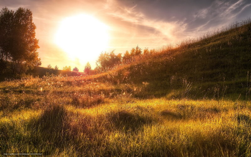 Sunrise over Grassy Hill — Yellow