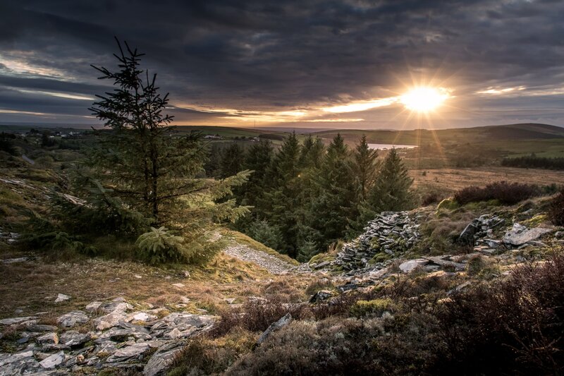 Sunrise over Hillside