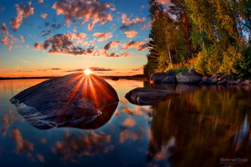 Sunrise over Lake Rock