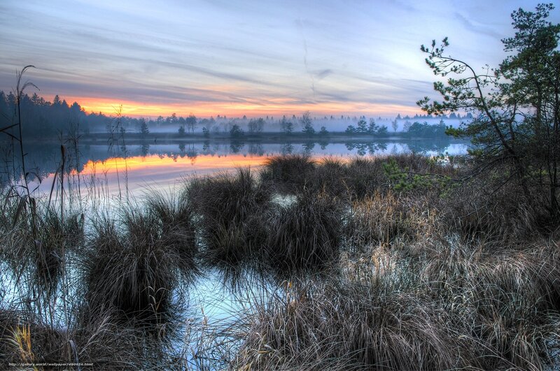 Sunrise over Marsh Lake