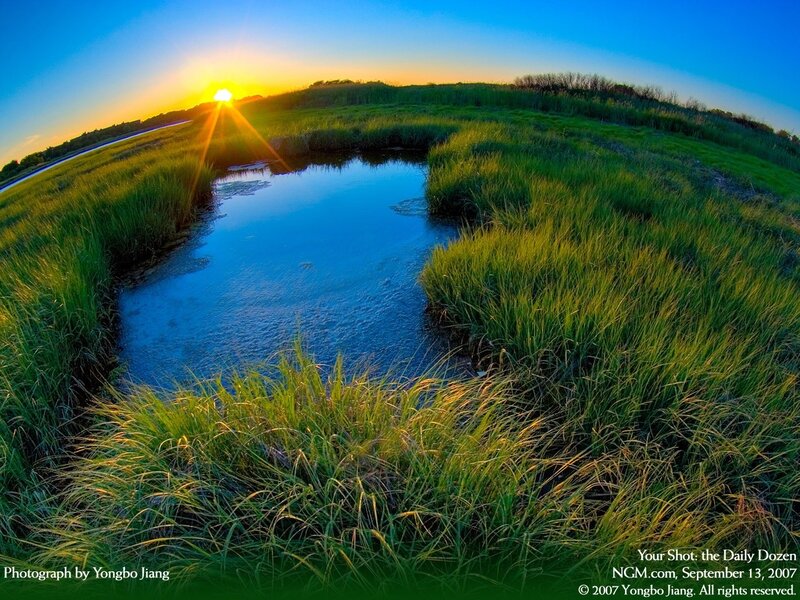 Sunrise over Marsh Pond