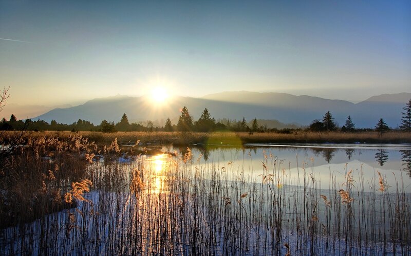 Sunrise over Marsh