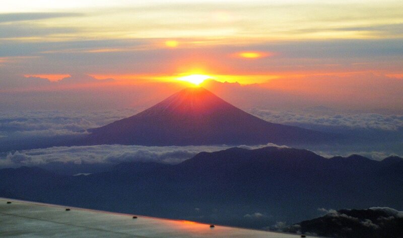 Sunrise over Mount Fuji