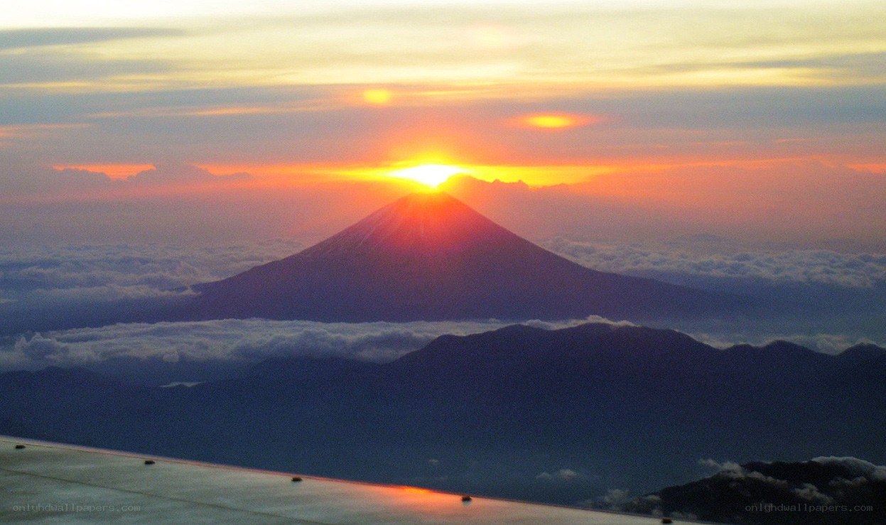 Sunrise over Mount Fuji