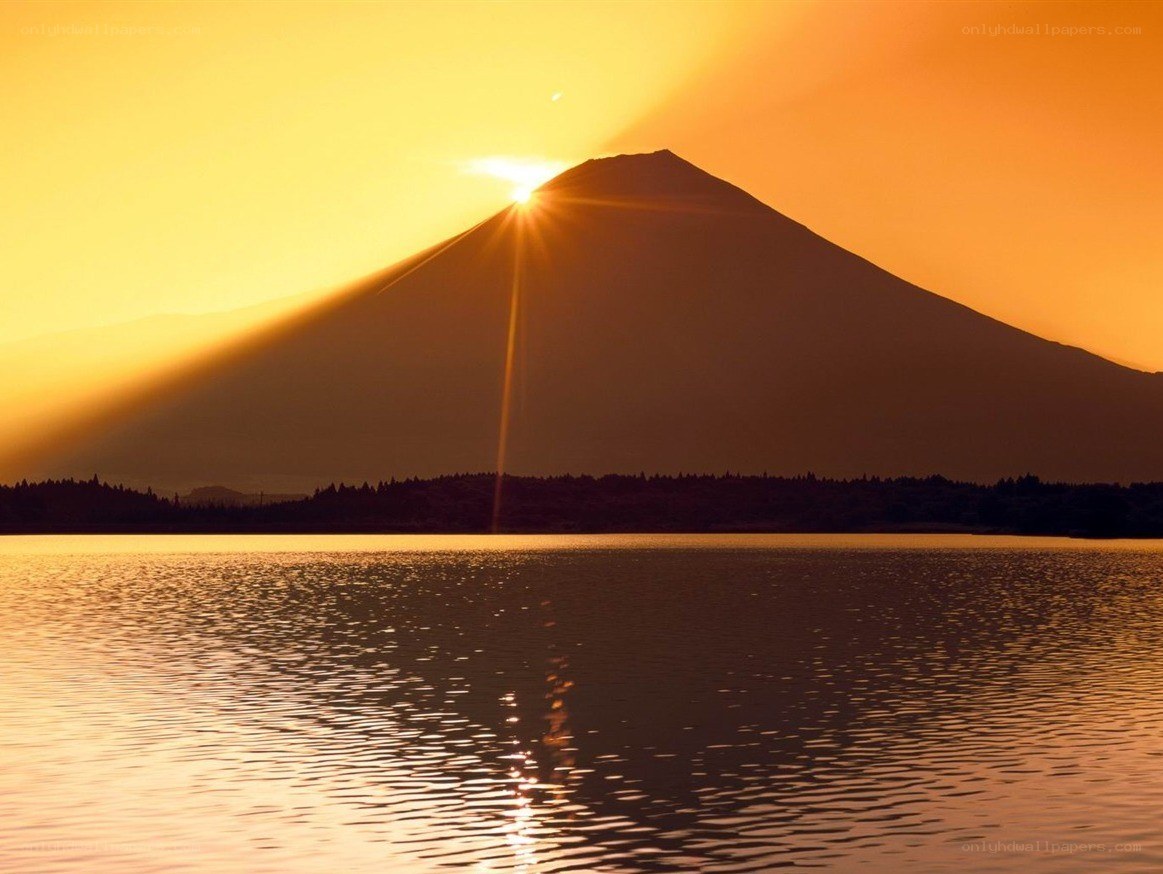 Sunrise over Mount Fuji