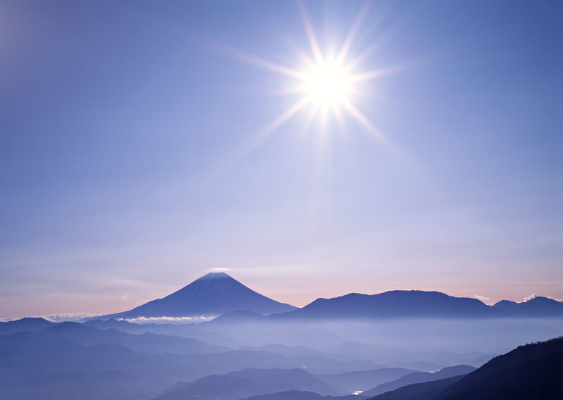 Sunrise over Mount Fuji
