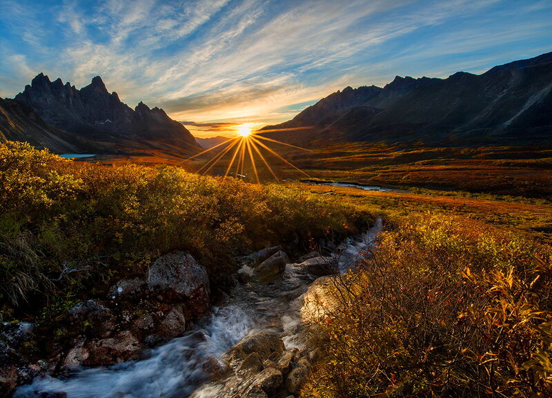 Sunrise over Mountain Stream