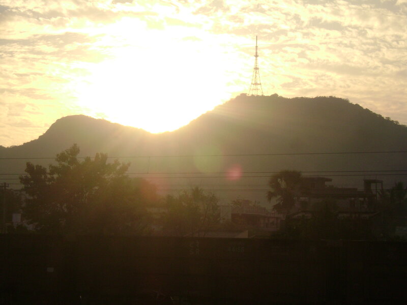 Sunrise over Mountain — Yellow