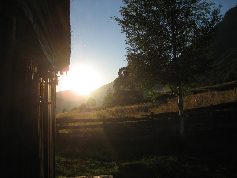 Sunrise over Mountains — Blue