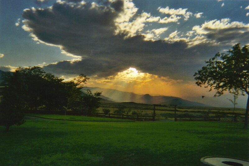 Sunrise over Mountains — Green, Dramatic