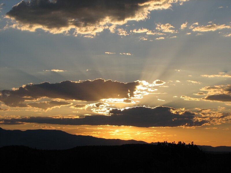 Sunrise over Mountains — Orange