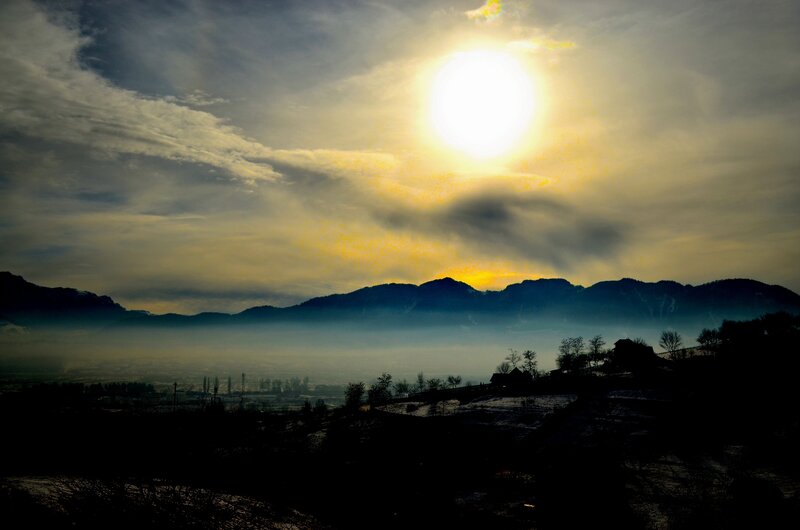Sunrise over Mountains — Yellow