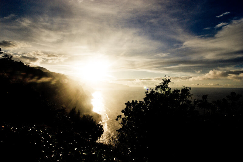 Sunrise over Ocean Cliffs