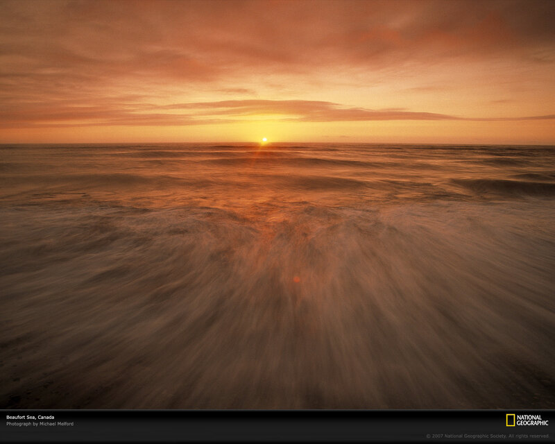 Sunrise over Ocean — Orange, Serene