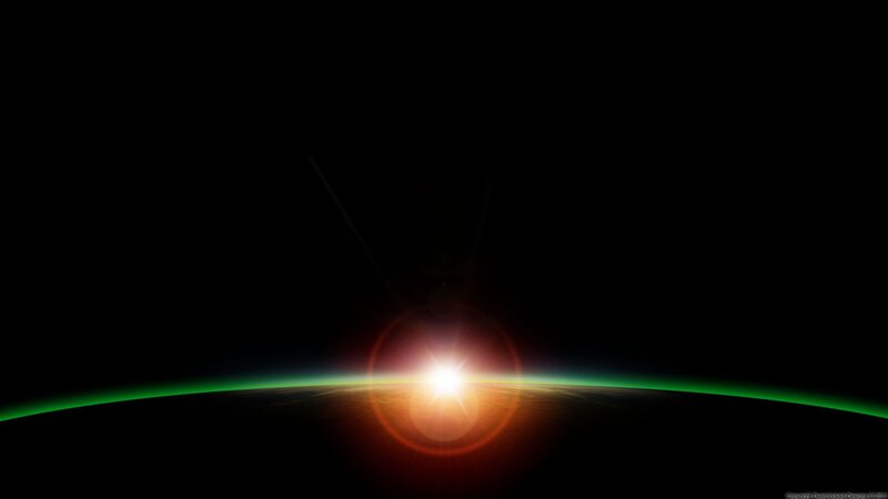 Sunrise over Planet — Black