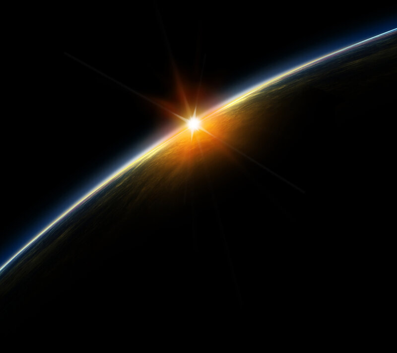 Sunrise over Planet Earth