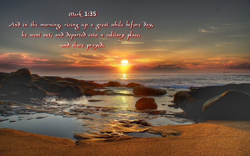 Sunrise over Rocky Beach — Orange