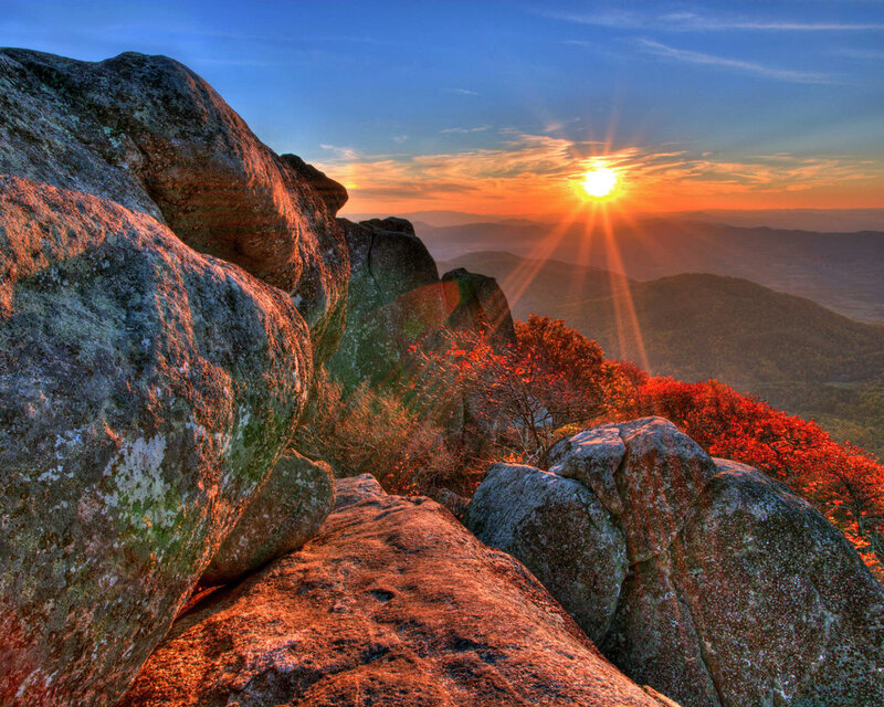 Sunrise over Rocky Peak — Orange