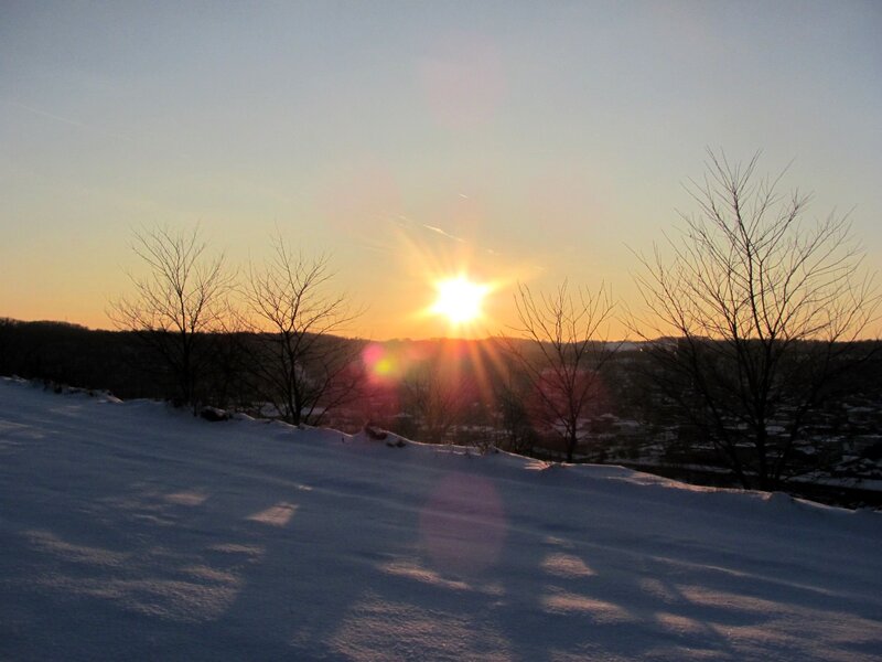 Sunrise over Snowy Hill