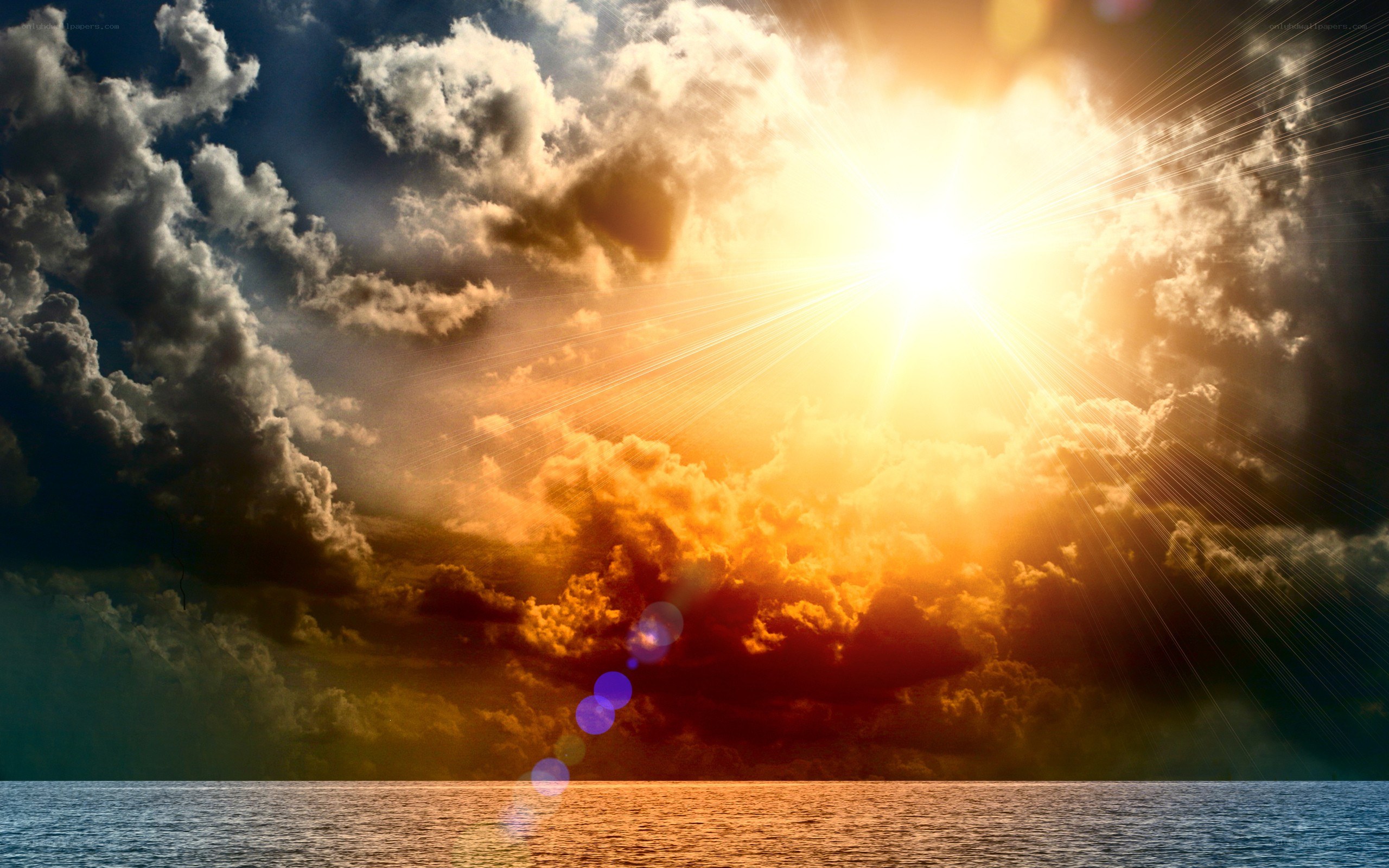 Sunrise over the ocean