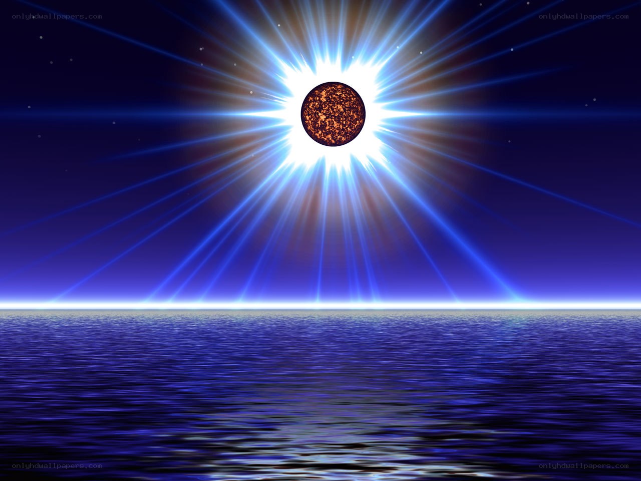 Sunrise over the ocean