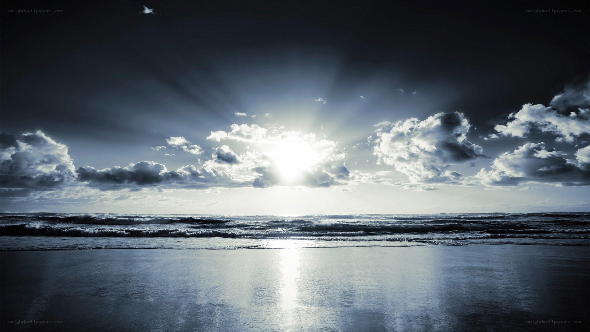 Sunrise over the ocean