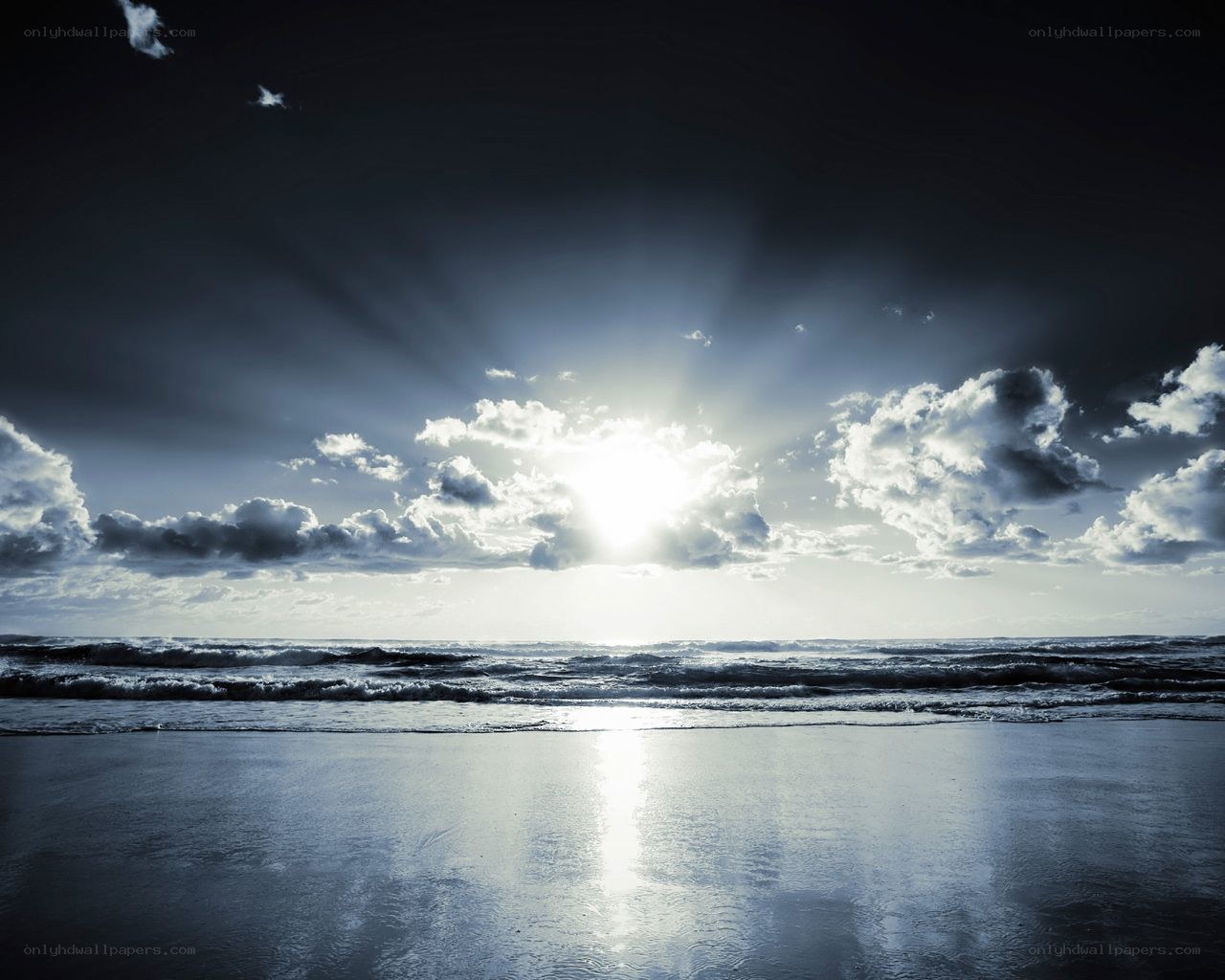 Sunrise over the ocean