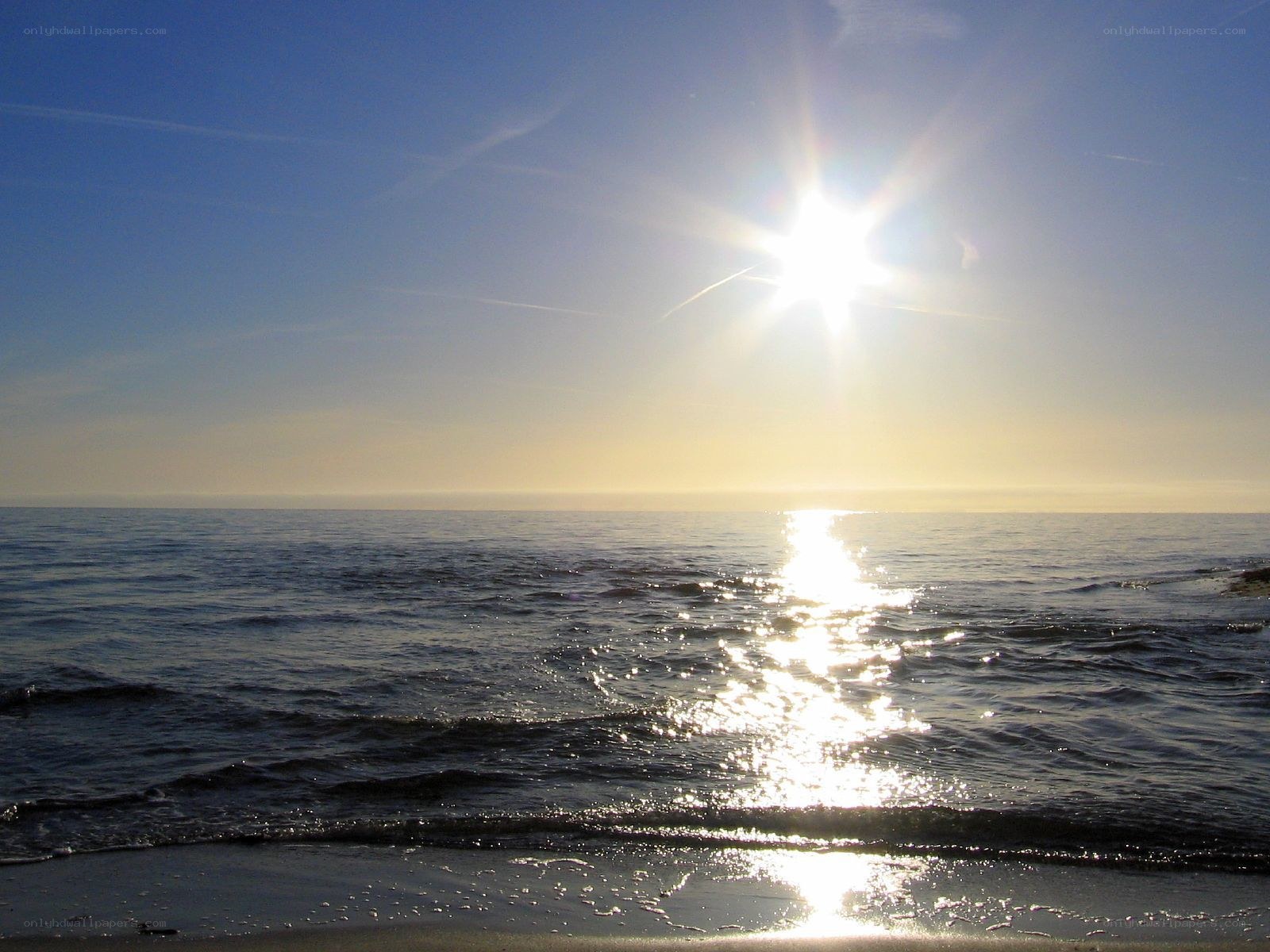 Sunrise over the ocean