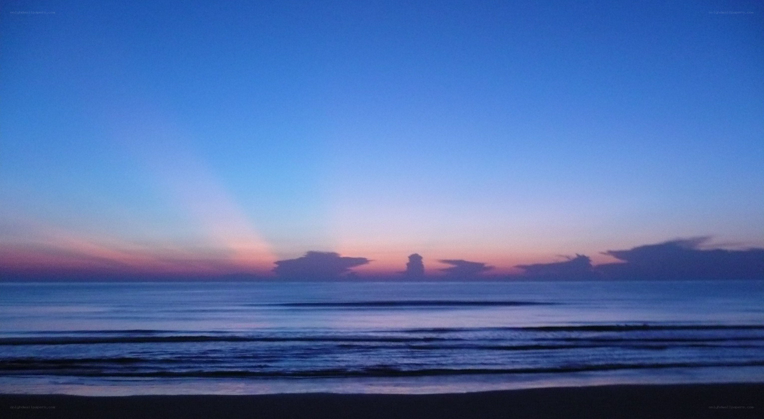 Sunrise over the ocean