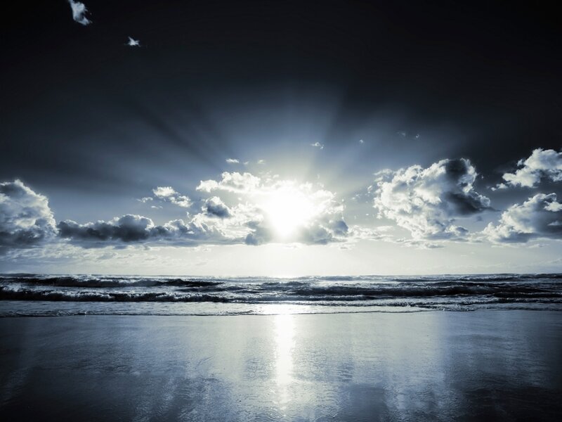 Sunrise over the ocean
