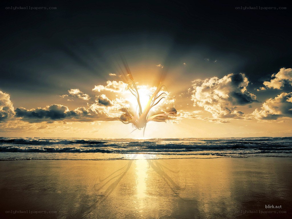 Sunrise over the ocean