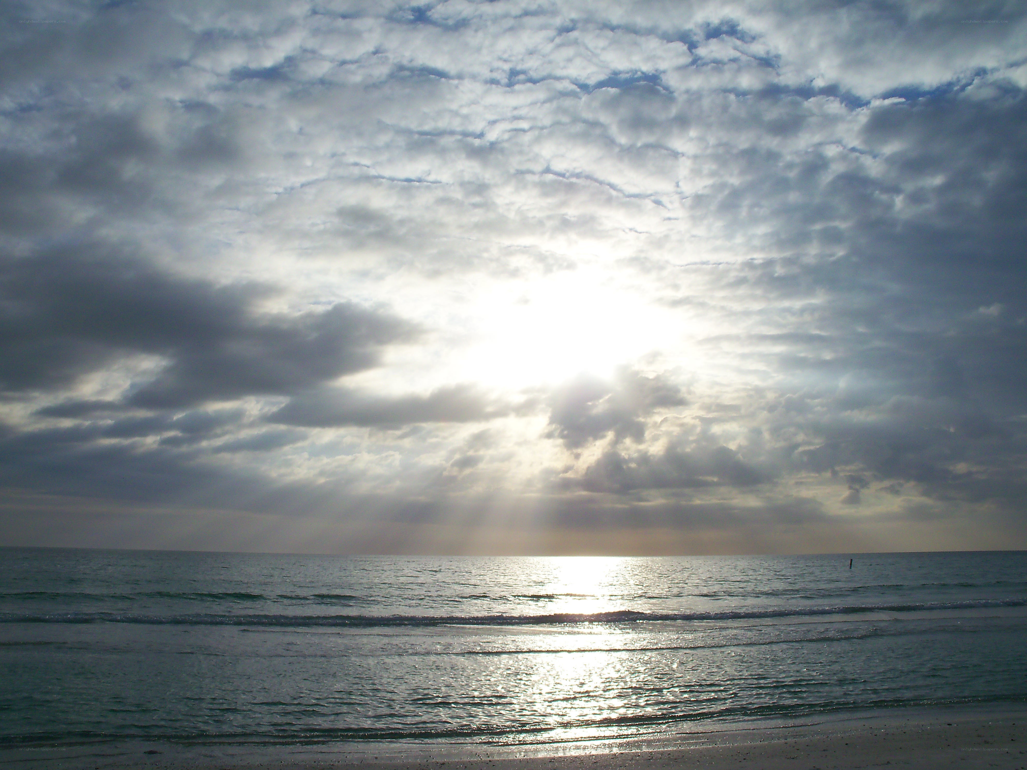 Sunrise over the ocean