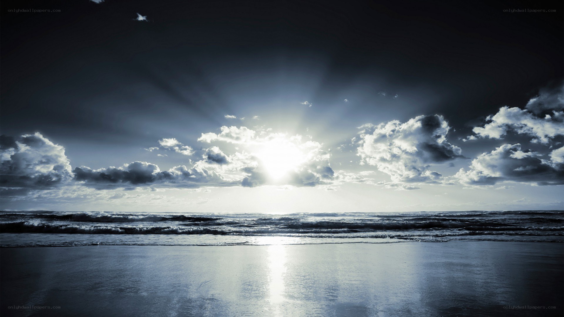 Sunrise over the ocean