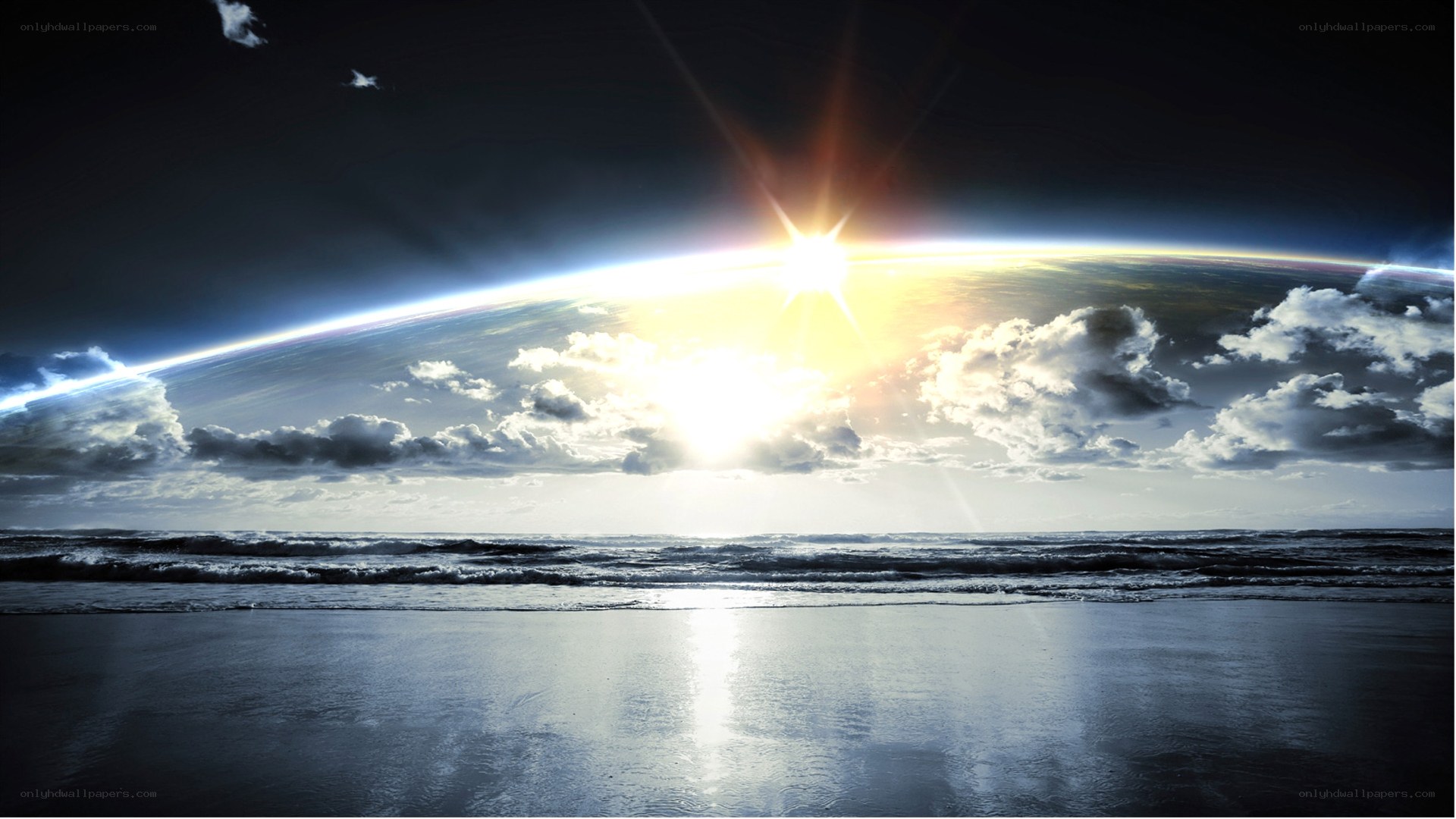 Sunrise over the planet