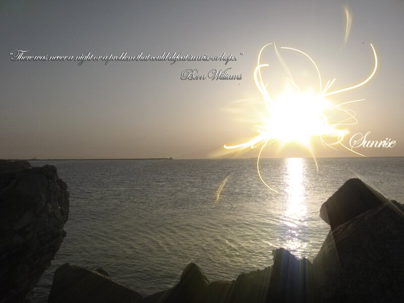 Sunrise over the sea