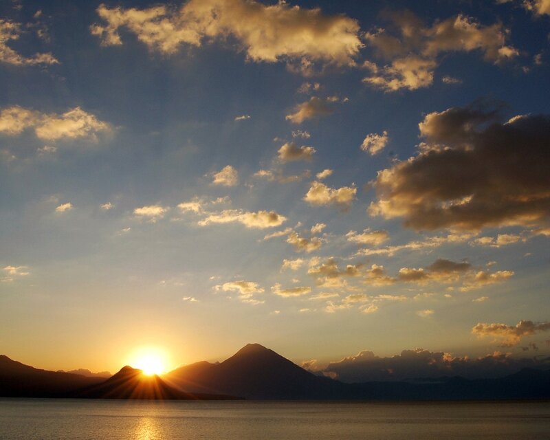 Sunrise over Volcano