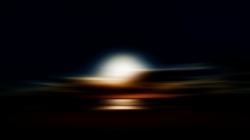 Sunrise over Water — Black