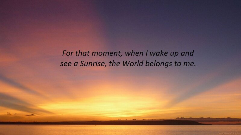 Sunrise over Water — Orange, Serene, Photograph