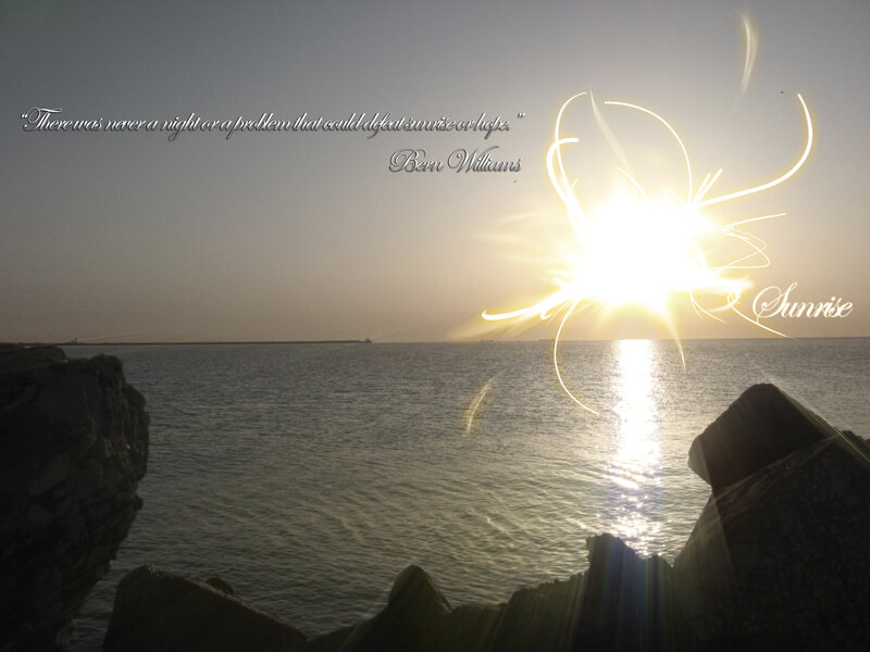Sunrise over Water — Yellow