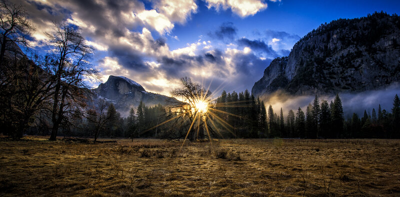 Sunrise over Yosemite — Blue