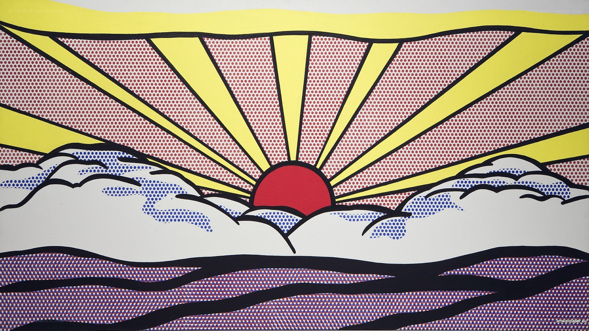 Sunrise pop art print