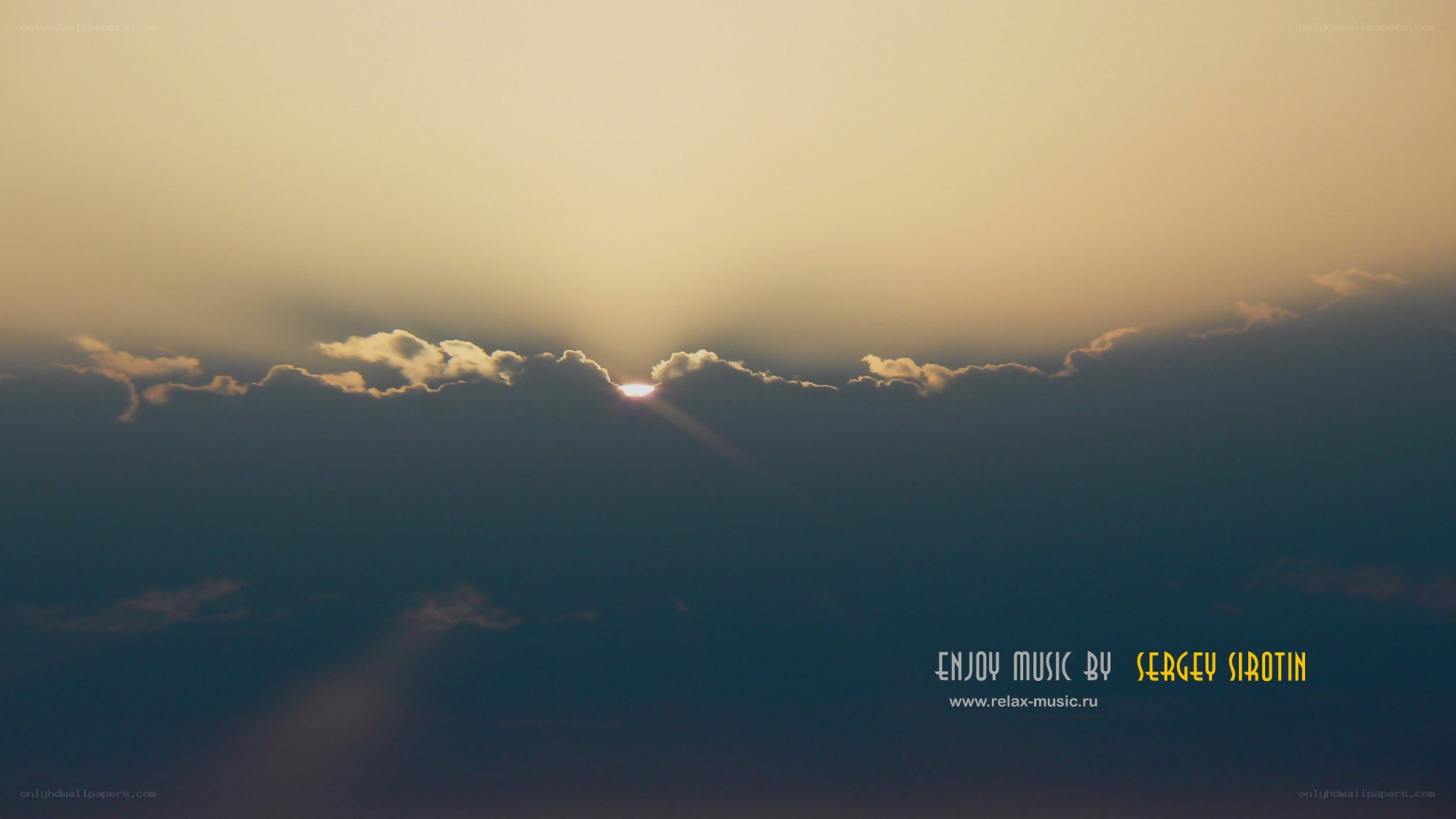 Sunrise through clouds