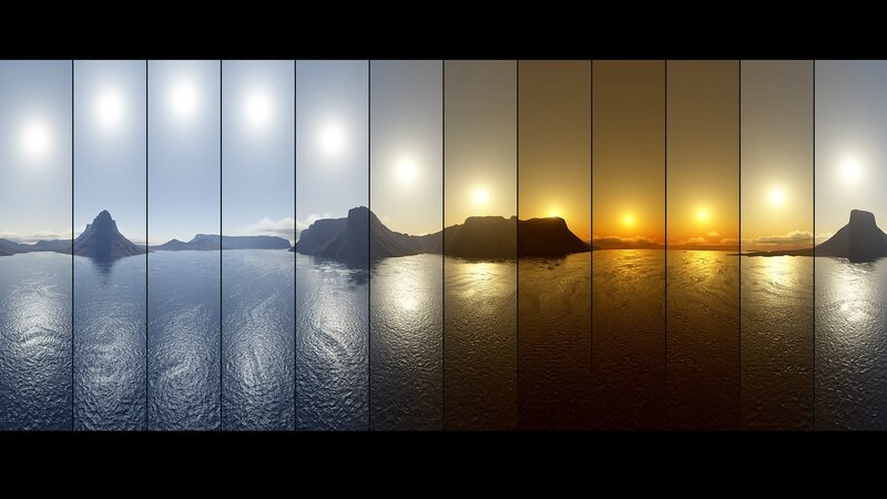 Sunrise time-lapse sequence