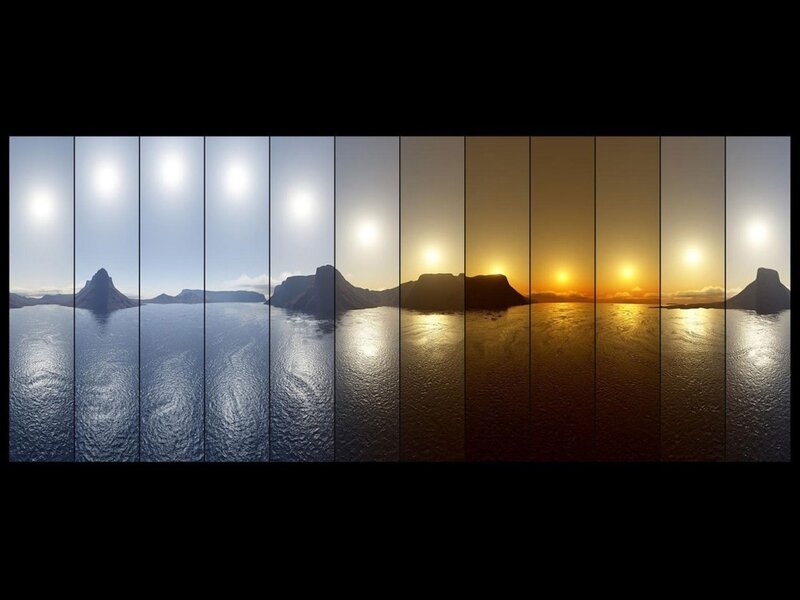 Sunrise time-lapse sequence